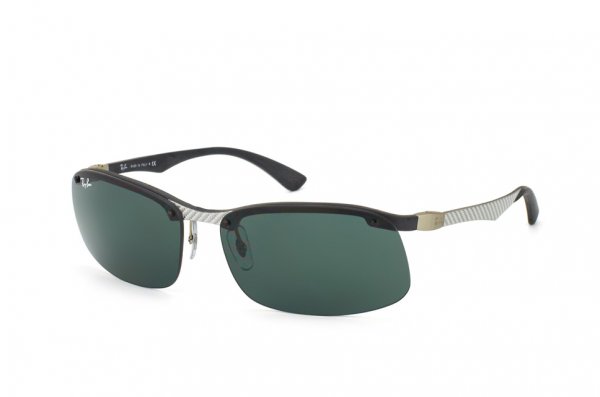   Ray-Ban Carbon Fibre RB8314-125-71 Carbon Grey | APX Grey/Green