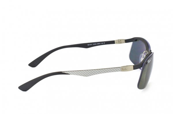  Ray-Ban Carbon Fibre RB8314-125-9A Carbon Grey | APX Grey/Green Polarized