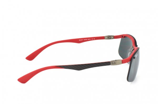   Ray-Ban Carbon Fibre RB8314-126-6G Red/Carbon Dark | APX Silver Mirror
