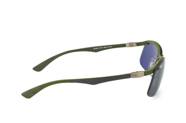   Ray-Ban Carbon Fibre RB8314-127-81 Carbon Grey | APX Grey/Blue Polarized