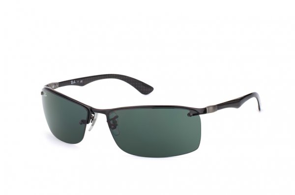   Ray-Ban Carbon Fibre RB8315-002-71 Black | Grey/Green
