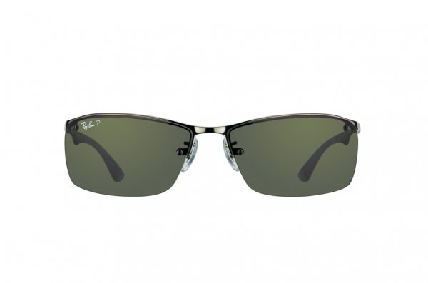   Ray-Ban Carbon Fibre RB8315-004-9A Gunmetal | APX Polar Grey/Green
