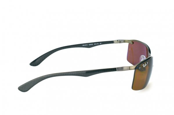   Ray-Ban Carbon Fibre RB8315-029-83 Matte Gunmetal | Poly. Brown Polarized P3