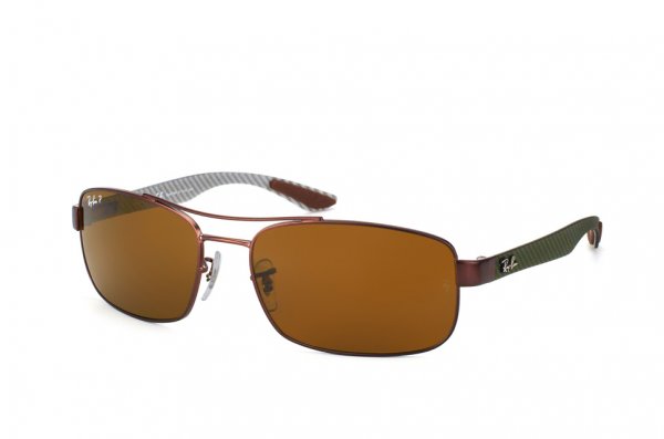   Ray-Ban Carbon Fibre RB8316-012-N6 Matt Brown Carbon | Neophan Polar Brown P3 Plus