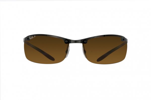   Ray-Ban Carbon Lite RB8305-082-83 Carbon Black  | Poly. Brown Polarized P3