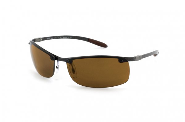   Ray-Ban Carbon Lite RB8305-082-83 Carbon Black  | Poly. Brown Polarized P3