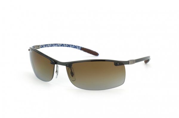   Ray-Ban Carbon Lite RB8305-123-T5 Carbon Dark | Poly. Brown Polarized