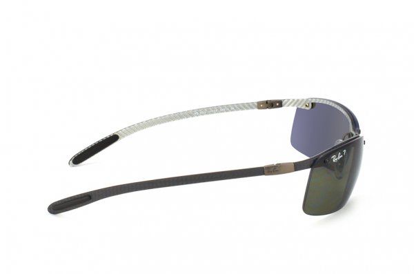   Ray-Ban Carbon Lite RB8305-141-9A Carbon Dark Grey| Green/Grey  Polarized