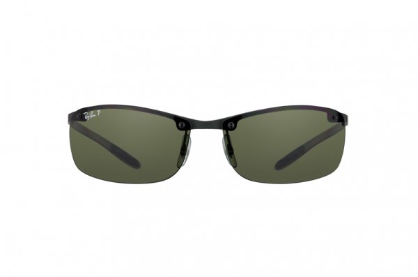   Ray-Ban Carbon Lite RB8305-141-9A Carbon Dark Grey| Green/Grey  Polarized