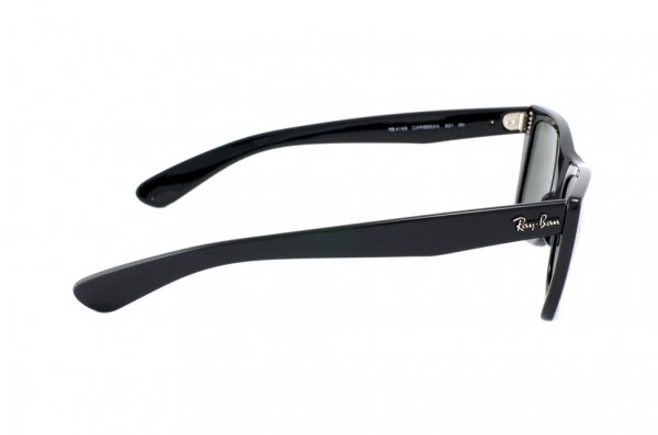   Ray-Ban Caribbean RB4148-601 Black | Natural Green (G-15XLT)