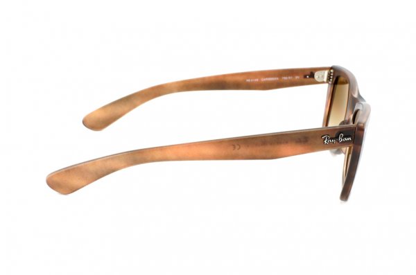   Ray-Ban Caribbean RB4148-795-51 Matte Striped Brown | Faded Brown