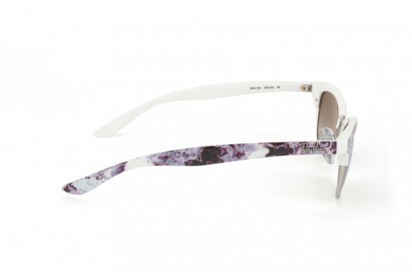   Ray-Ban Cathy Clubmaster RB4132-832-32 Marble Violet-Grey White/White/Grey Gradient
