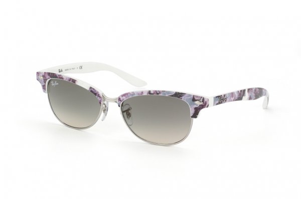  Ray-Ban Cathy Clubmaster RB4132-832-32 Marble Violet-Grey White/White/Grey Gradient