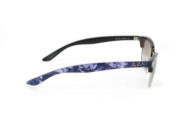   Ray-Ban Cathy Clubmaster RB4132-833-32 Marble Blue Grey Black/Black/Grey Gradient
