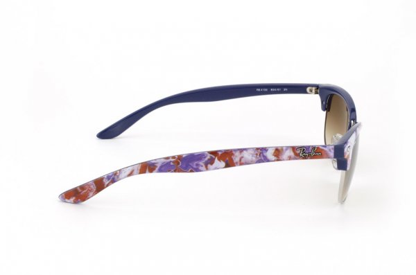   Ray-Ban Cathy Clubmaster RB4132-834-51 Marble Red-Blue-White/Blue Gradient