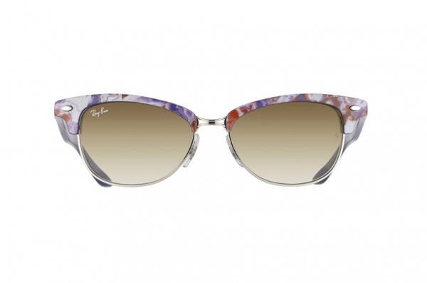   Ray-Ban Cathy Clubmaster RB4132-834-51 Marble Red-Blue-White/Blue Gradient