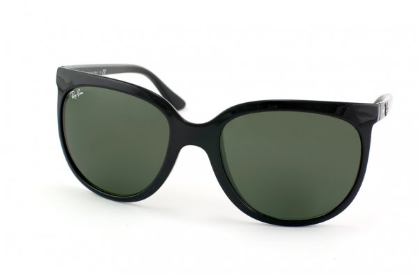   Ray-Ban Cats 1000 RB4126-601 Black | Natural Green (G-15XLT)