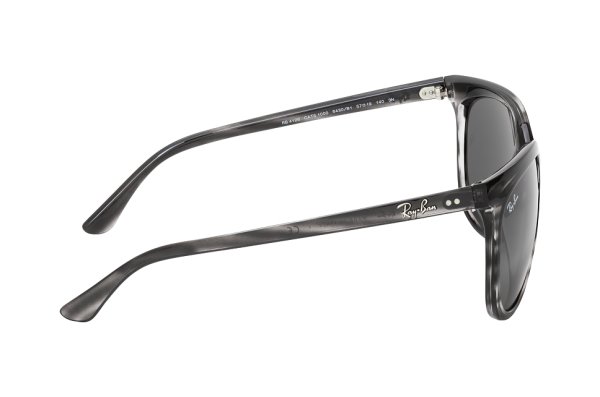   Ray-Ban Cats 1000 RB4126-6430-B1 Stripped Grey | Dark Grey