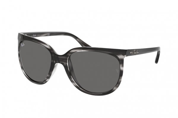  Ray-Ban Cats 1000 RB4126-6430-B1 Stripped Grey | Dark Grey