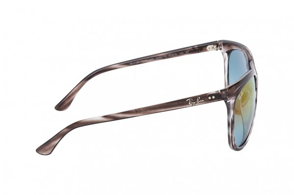   Ray-Ban Cats 1000 RB4126-6430-T6 Stripped Grey | Faded Violet