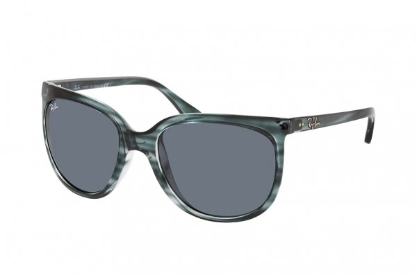   Ray-Ban Cats 1000 RB4126-6432-R5 Dark Stripped Grey | Dark Blue