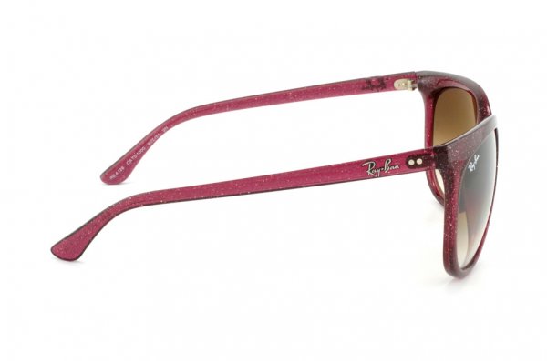   Ray-Ban Cats 1000 RB4126-807-51 Glitter Dark Pink | Faded Brown