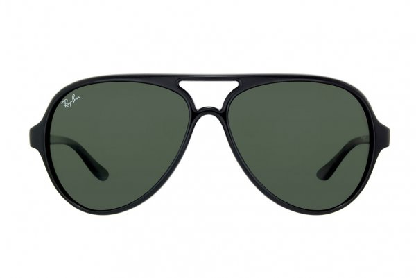   Ray-Ban Cats 5000 RB4125-601 Black/Natural Green (G-15XLT)