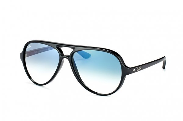   Ray-Ban Cats 5000 RB4125-601-3F Black | Gradient Light Blue
