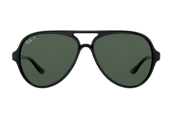   Ray-Ban Cats 5000 RB4125-601-58 Black  | Natural Green Polarized