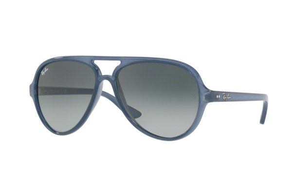   Ray-Ban Cats 5000 RB4125-6303-71 Transparent Blue | Green / Grey