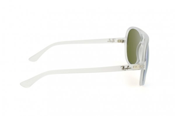Sunglasses Ray-Ban Cats 5000 RB4125-646-17 Matte Transparent | Blue Mirror