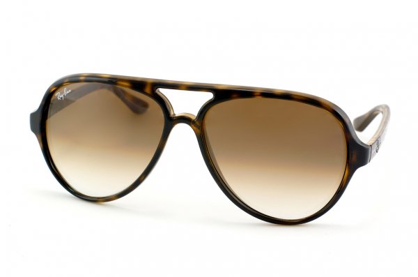 Sunglasses Ray-Ban Cats 5000 RB4125-710-51 Shiny Avana | Gradient Faded Brown