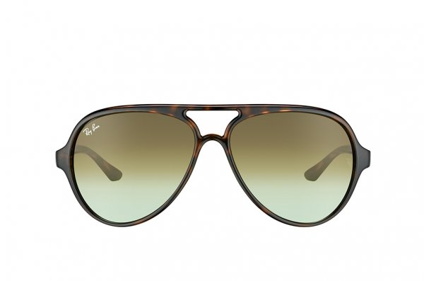 Sunglasses Ray-Ban Cats 5000 RB4125-710-A6 Shiny Havana | Faded Green