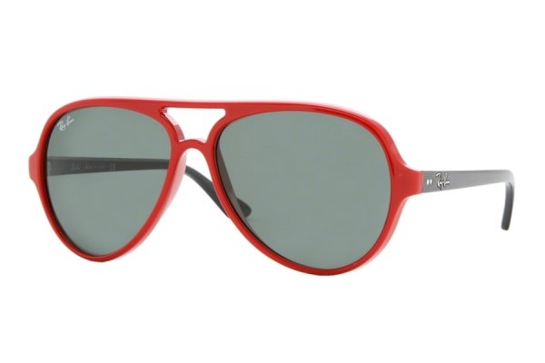   Ray-Ban Cats 5000 RB4125-730 Red | Natural Green (G-15 XLT)