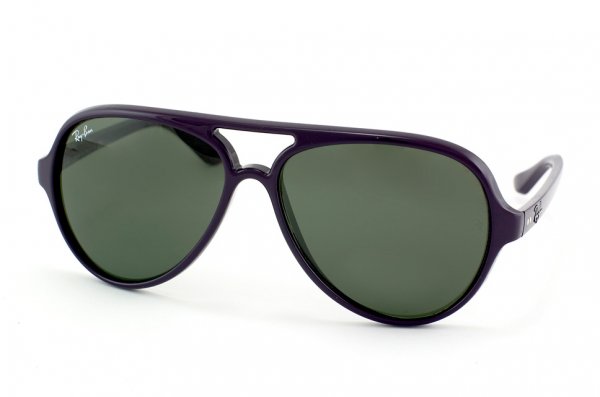 Sunglasses Ray-Ban Cats 5000 RB4125-737 Purple | Natural Green (G-15 XLT)