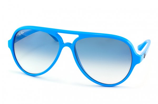 Sunglasses Ray-Ban Cats 5000 RB4125-755-3F Azure/Gradient Light Blue