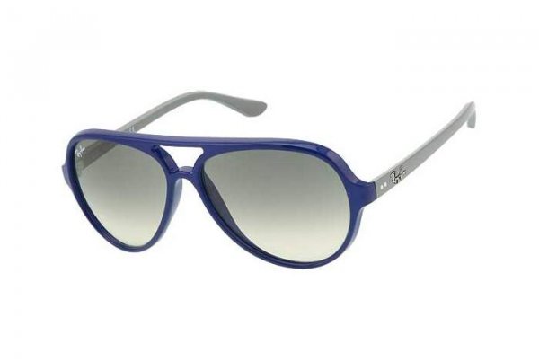 Sunglasses Ray-Ban Cats 5000 RB4125-801-32 Blue/Grey Temple | Gradient Grey