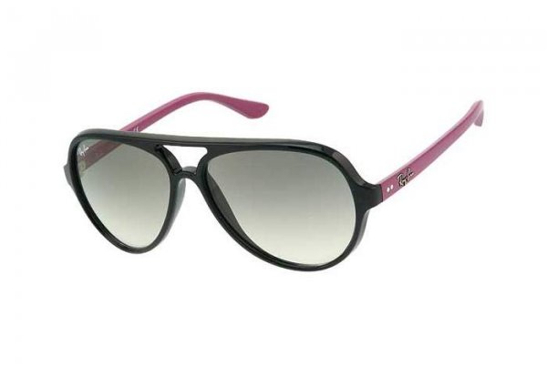   Ray-Ban Cats 5000 RB4125-802-32 Black Fuchsia / Gradient Grey