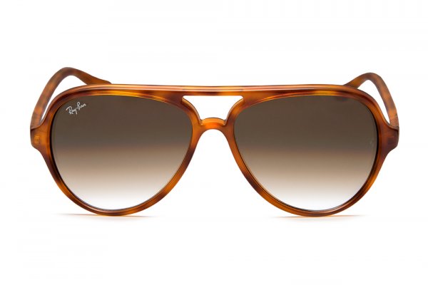   Ray-Ban Cats 5000 RB4125-803-51 Yellow Havana | Faded Brown