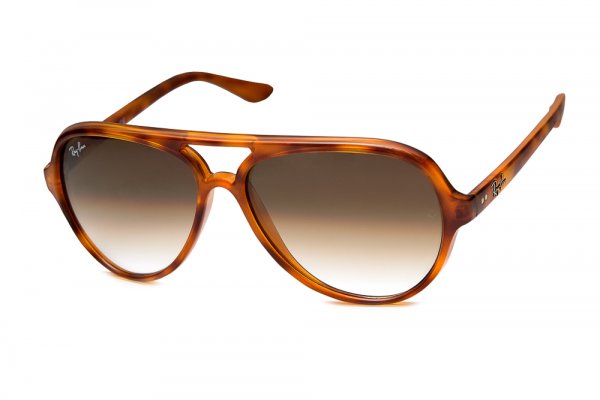   Ray-Ban Cats 5000 RB4125-803-51 Yellow Havana | Faded Brown