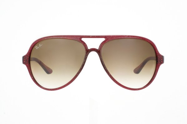   Ray-Ban Cats 5000 RB4125-807-51 Glitter Dark Pink | Faded Brown