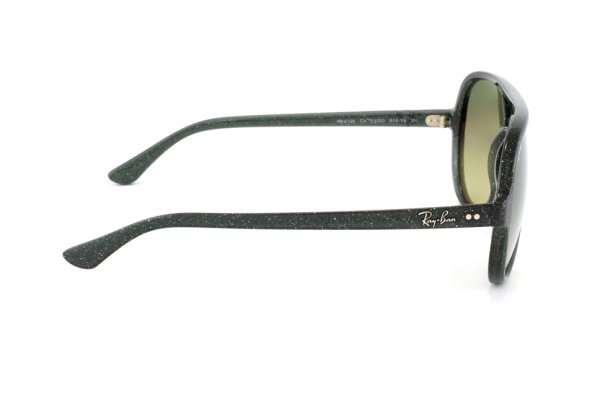   Ray-Ban Cats 5000 RB4125-808-28 Glitter Dark Green | Blue Faded Yellow