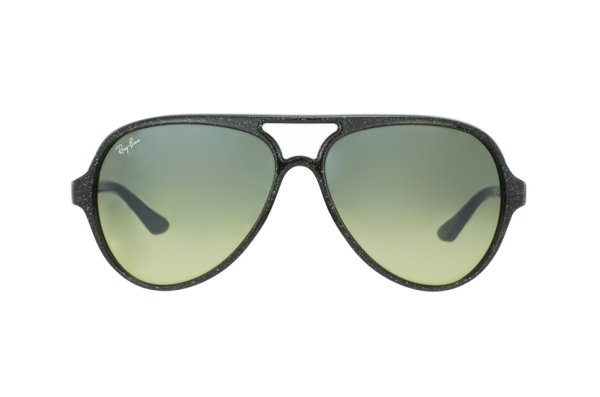   Ray-Ban Cats 5000 RB4125-808-28 Glitter Dark Green | Blue Faded Yellow