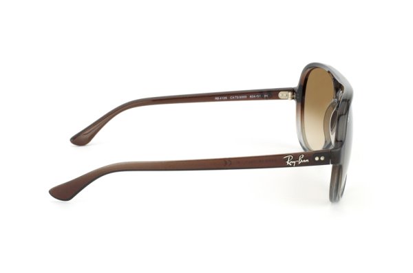   Ray-Ban Cats 5000 RB4125-824-51 Brown Faded Grey Transparent  | Faded Brown