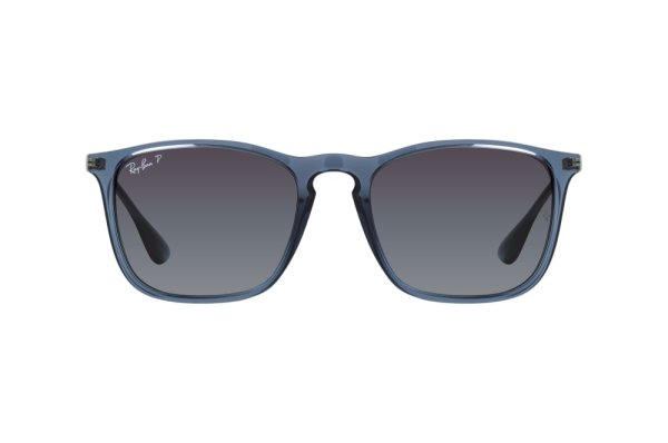   Ray-Ban Chris RB4187-6592-T3 Transparent Blue / Arista  | Dark Grey Polarized