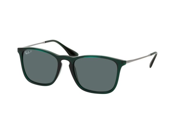   Ray-Ban Chris RB4187-6663-81 Dark Green | Dark Blue Polarized
