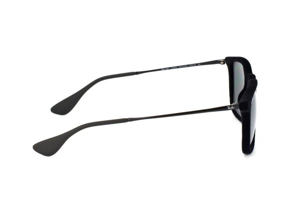   Ray-Ban Chris Velvet RB4187-6075-6G Black Velvet | Grey Mirror Silver Solid Color - Mirror