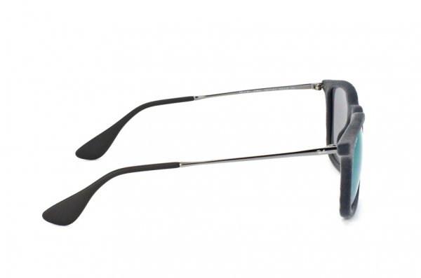   Ray-Ban Chris Velvet RB4187-6077-4V  Velvet Grey / Gunmetal | Grey Mirror Violet Solid 