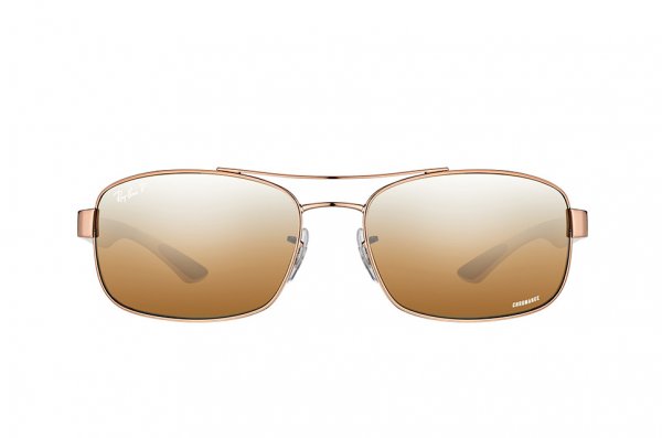   Ray-Ban Chromance Carbon Fibre RB8318CH-121-A2 Gunmetal | Chromance Polarized Brown Mirror 