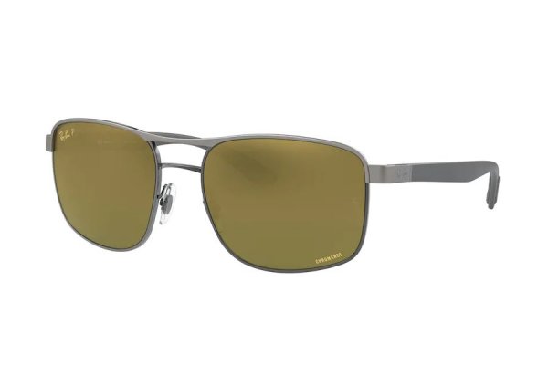   Ray-Ban Chromance RB3660CH-9075-6O Gunmetal / Black | Green Mirror Chromance Polarized